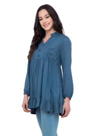 Fit Top - Greenish Blue, S, Free