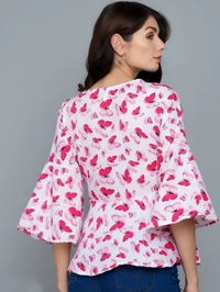 Butterfly Top - Pink, L, Free