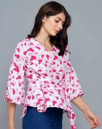 Butterfly Top - Pink, L, Free