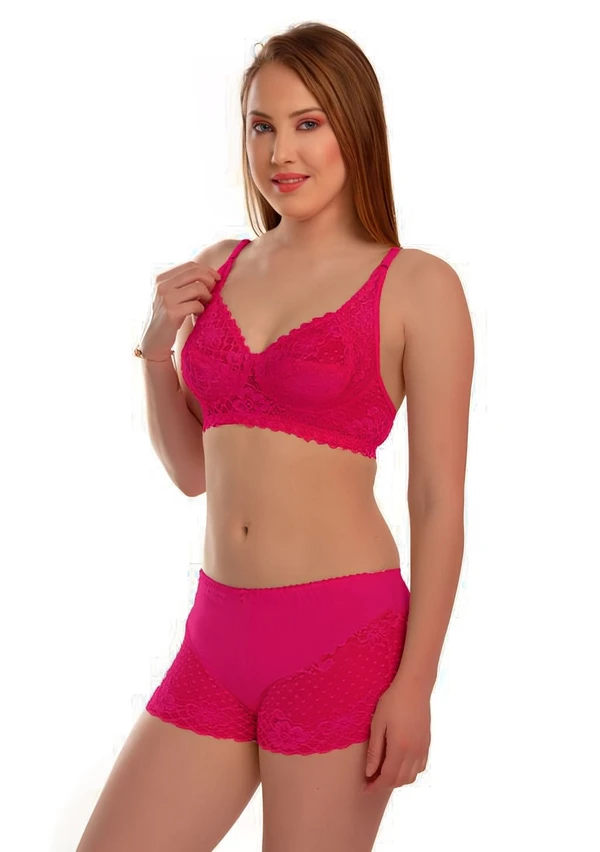 Bra and Panty Combo - Pink, 32C, Free