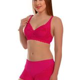 Bra and Panty Combo - Pink, 32C, Free