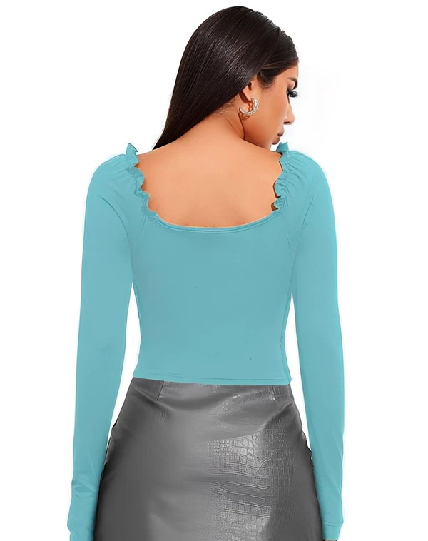 Crop Top - Minty Blue, S, Free