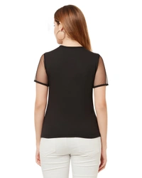 Stylish Top - Black, XL, Free