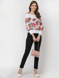 Crepe Top - Multicolor, XL, Free