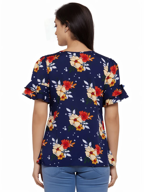 Printed Top - Multicolor, S, Free