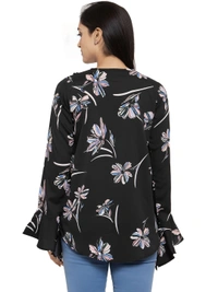 Printed Top - Multicolor, L, Free