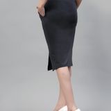 Bodycon Skirt - Gray, L, Free