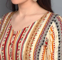 Rayon Printed Jumpsuit - Multicolor, M, Free