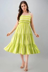 Fit and Flare Dress - Multicolor, S, Free
