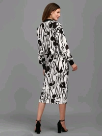 Oversized Top With Skirt - Multicolor, XL, Free