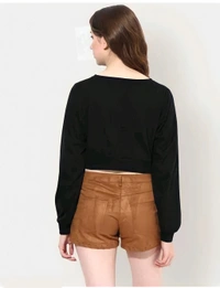 Casual Top - Black, L, Free