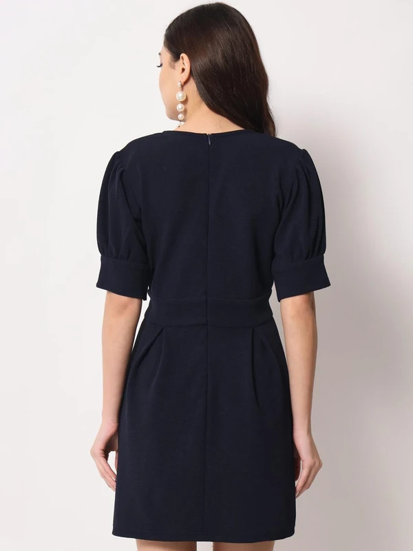Polyester Overlap Short Dress - Mirage, L, Free