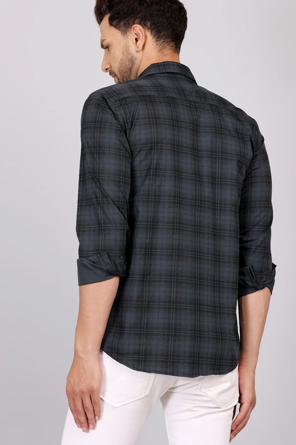 Cotton Checks Shirt - Multicolor, XXL, Free