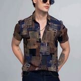 Slim Fit Casual Shirt - Multicolor, S, Free
