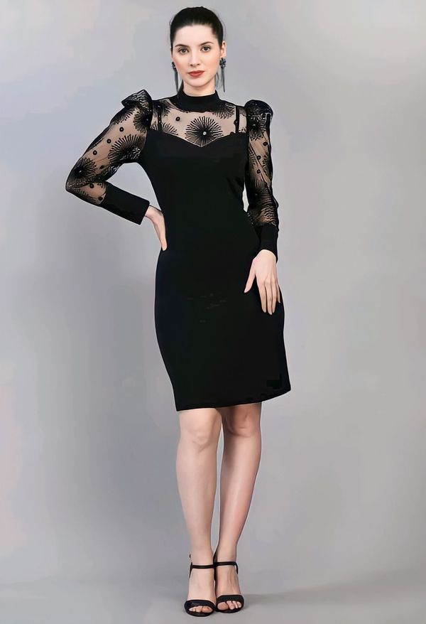 Elegant Dress - Black, S, Free