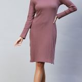 Cotton Midi Dress - Brandy Rose, XL, Free