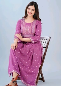 Printed Kurti - Viola, S, Free