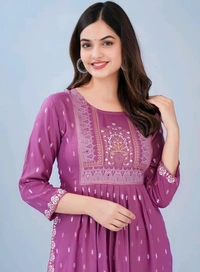 Printed Kurti - Viola, S, Free