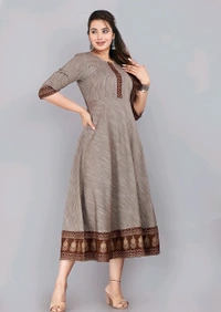 Anarkali Kurti - Multicolor, S, Free
