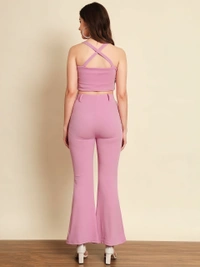 Lilac Co-ord Top Bottom Suit - Kobi, L, Free