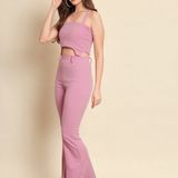 Lilac Co-ord Top Bottom Suit - Kobi, S, Free