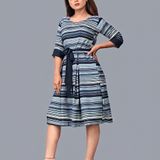 Simple Short Dress - Multicolor, M, Free