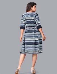 Simple Short Dress - Multicolor, XXL, Free