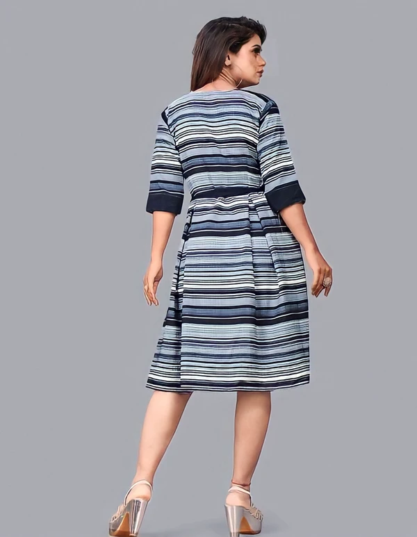 Simple Short Dress - Multicolor, S, Free
