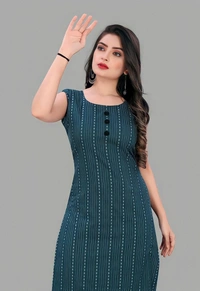 Cotton A-line Kurti - Cutty Sark, M, Free