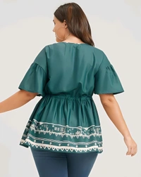 Cool Printed Top - Multicolor, L, Free