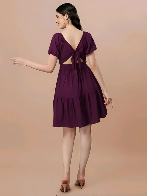 Party Dress - Wine Berry, S, Free