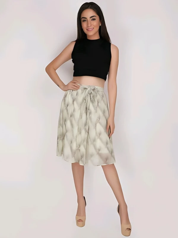 Printed Maxi Skirt - Multicolor, 26, Free