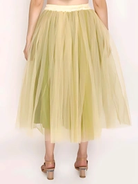 Double layer Skirt - Wheat, 28, Free