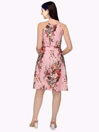 Stylish Midi Dress - Multicolor, L, Free