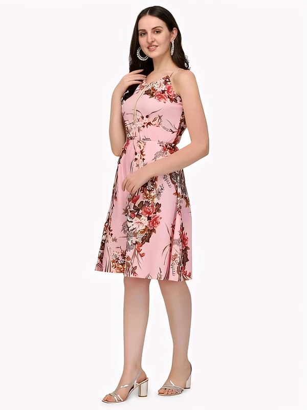 Stylish Midi Dress - Multicolor, XXL, Free