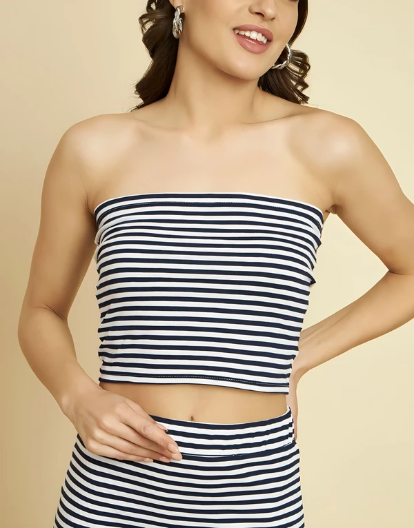 Striped Co-ord Set - Multicolor, XL, Free