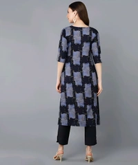 Kurta & Pant Set - Multicolor, L, Free