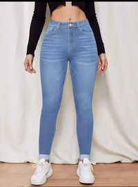Stretchable Casual Jeans - Blue, 32, Free