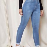 Stretchable Casual Jeans - Blue, 30, Free