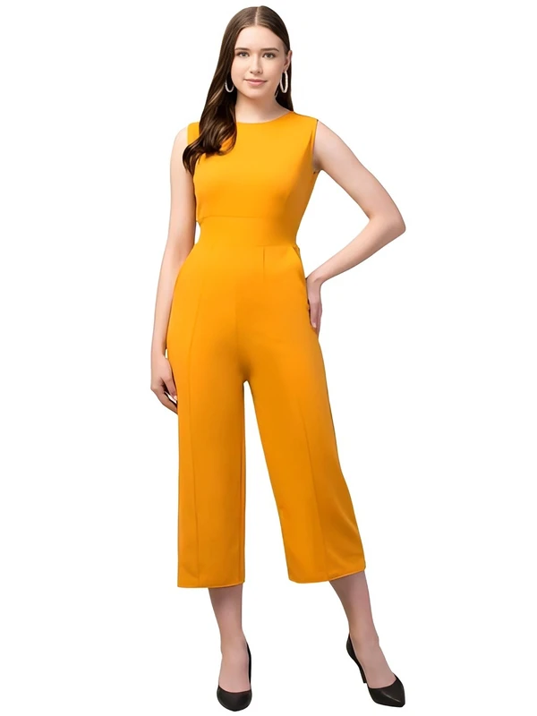 Viscose Jumpsuit - Lightning Yellow, S, Free