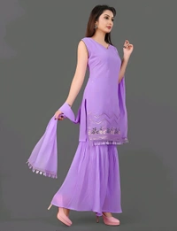 Sharara With Dupatta Readywear - Biloba Flower, S, Free