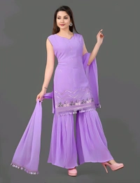 Sharara With Dupatta Readywear - Biloba Flower, S, Free