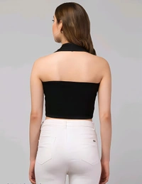 Unique Design Top - Black & White, S, Free