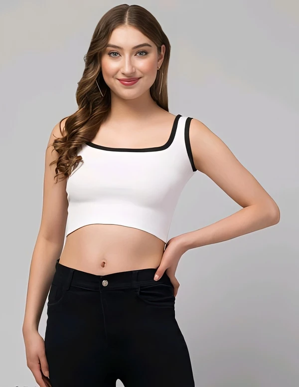 Regular Fit Top - White, S, Free