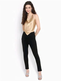 Sexy Unique Triangle Backless Top - Tequila, S, Free