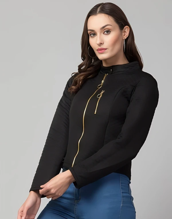 Stylish Casual Jacket - Black, XL, Free