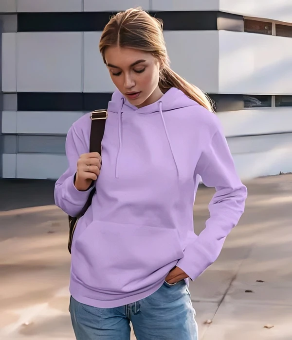 Comfort Hoodie - Lavender Purple, M, Free