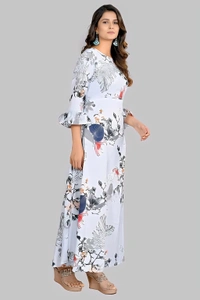 Crepe Maxi Dress - Mischka, XXL, Free