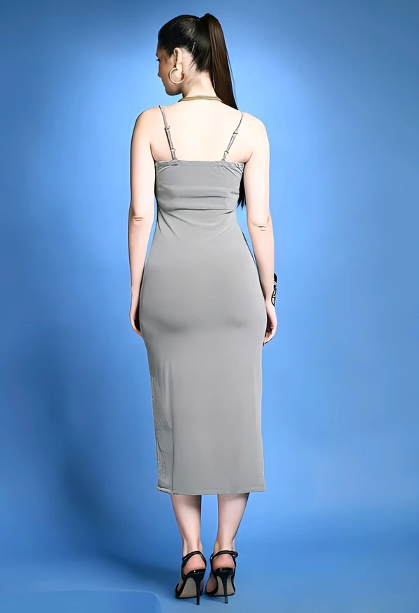 Trendy Dress - Aluminium, L, Free
