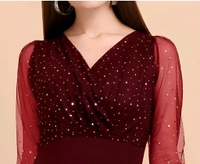 Glamorous Dress - Aubergine, XL, Free